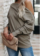 Load image into Gallery viewer, Khaki Ribbed Zip Knit Top
