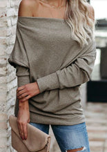 Load image into Gallery viewer, Khaki Ribbed Zip Knit Top
